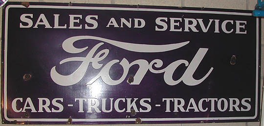 Ford Service Entrance 12” metal  Dealer sign