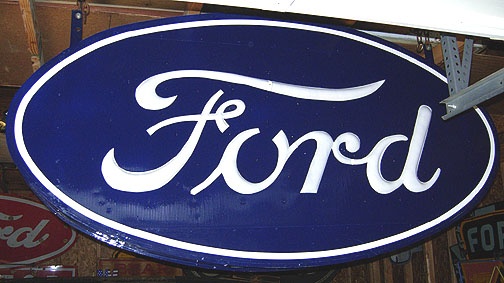 Vintage porcelain ford signs for sale #6